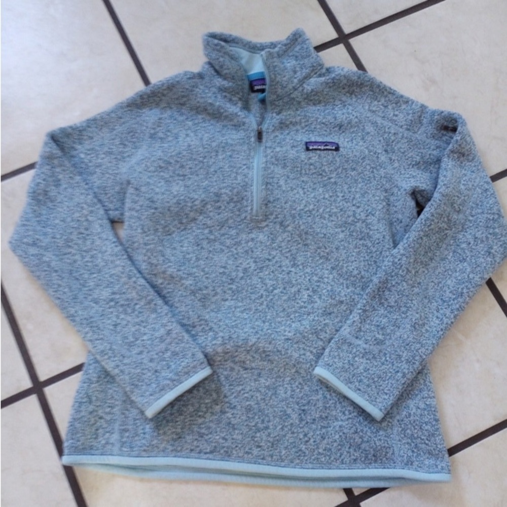 Patagonia Better Sweater 1/4-Zip  Jacket  in Light Violet Blue